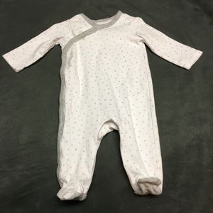 🍏Star print onesie 0-3 month